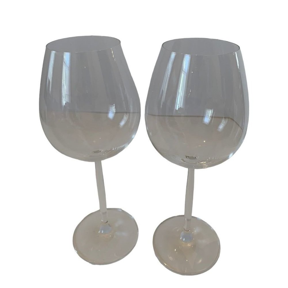 Set of 2 Diva by Schott Zwiesel 10" Long Stem Water Goblet Clear Crystal